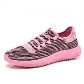 Lace Up Mesh Causal Outdoor Sport Running Breathable Flat Shoes