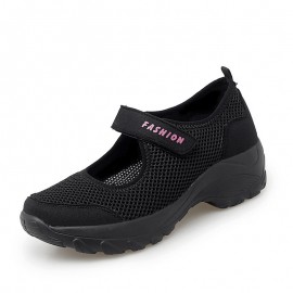 Women Large Size Breathable Mesh Platform Outdoor Sport Shoes