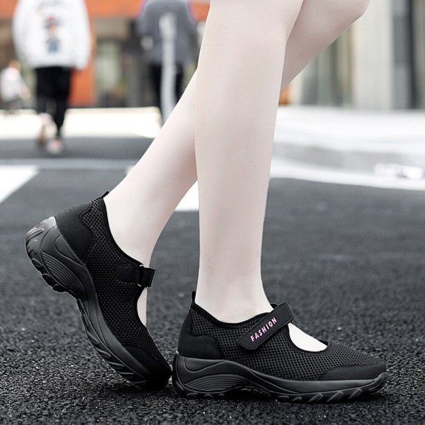 Women Large Size Breathable Mesh Platform Outdoor Sport Shoes 