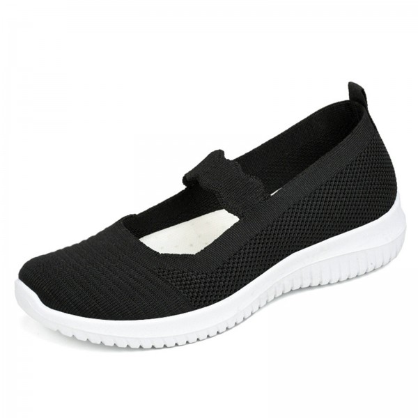 Women Comfy Mesh Slip On Non-Slip Walking Casual Sneakers 