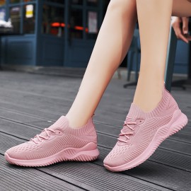 Women Mesh Running Slip On Sock Casual Sport Shoes