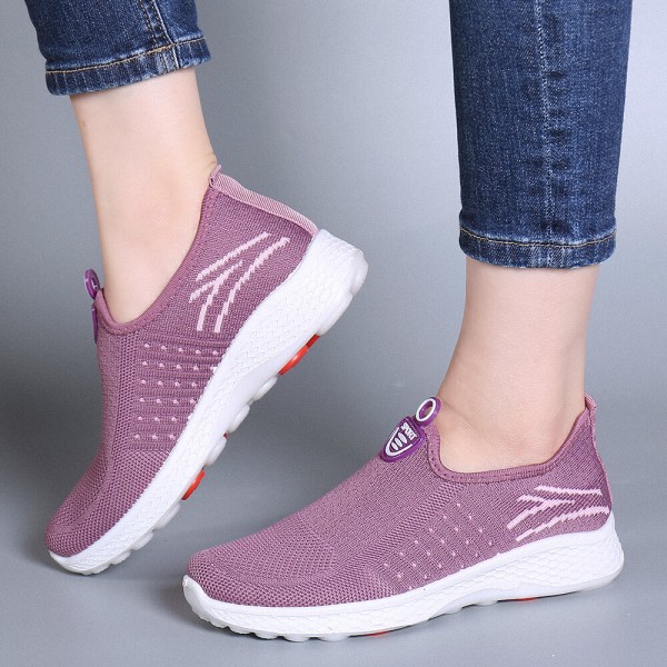 Women Large Size Mesh Comfy Breathable Outdoor Casual Running Sneakers 