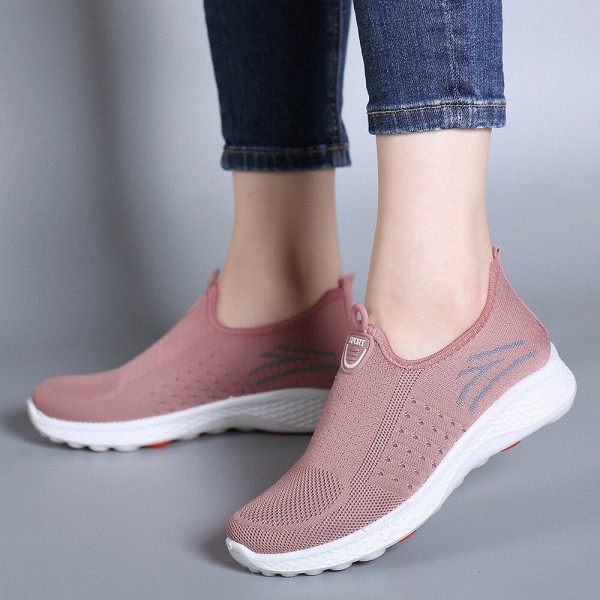 Women Large Size Mesh Comfy Breathable Outdoor Casual Running Sneakers 