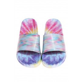 Blue Tie Dye Slide Sandals