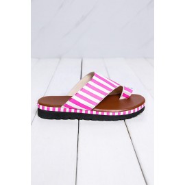 Flag Print Flip Flop Sandals