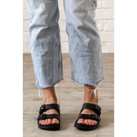 Black Girl Buckle Sandals